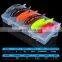 Mixed Colors  Minnow Baits Kit Wobbler Crankbaits with Box and Hooks Fishing Tackle hard and soft Baits Fishing Lure Set