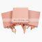 Custom rose gold color magnet gift packaging luxury box with magnetic