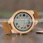 BOBO BIRD 2022 Top Brand Quartz Wood Watch Custom logo Wrist Watches for Men with Low MOQ