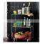 Bedside Table Cart 3 Tier Rolling Acrylic Serving Trolley For Hotel Acrylic Serving Cart With Wheels