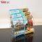 plastic leaflet holder 6 pockets 3 tiers acrylic literature rack