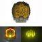 LED6489 7 Inch LED Wrok Light WITH YELLOW LENS Aluminum Alloy Driving Lights Yellow Light 90w LANTSUN