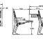 college student table and chair for university TC961-1-L