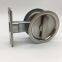 satin stainless steel round shaped sliding door lock