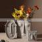 Nordic INS Style Figurines Frosted Creative Face Design Model Home Decorative Ornament White Abstract Ceramic Flower Vase