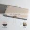 hot-sell modern antique home interior wedding rectangular beige grey luxury retro pu leather mdf metal jewelry box