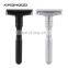 Biodegradable Custom Metal Black Double Edge Adjustable Safety Razor for Men