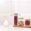 RTS Hot Sale Household Kitchen Transparent Bottle Zero Food Bamboo Lid Glass Storage Jar
