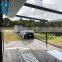 Wind Resistant Waterproof PVC Fabric Retractable Roof Systems with Side Screen