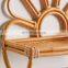 Hot Sale Flower Shaped Rattan Cane wall shelf for Bathroom Wicker Planter Rack Wholesale Vietnam Supplier