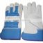 split leather safety gloves with 9 to 10 inch