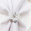 Wholesale Bulk Napkin Ring Wedding With Antique Palm Leaf Embossed Design