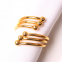 Wholesale Metal 6 Pearls Spiral Wedding Gold Napkin Ring