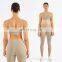 2PC Workout Set For Women Spring Sport Wear High Waist Fitness Seamless Yoga Pants Set