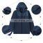 New Wholesale Casual High Quality Cotton Long Sleeve Full Zip Up Sweatshirt Hooded Jacket Men's Outdoor Sports Gym Wear Clothing