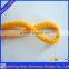 100% natural braided colored yellow cotton rope wholesale