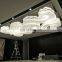 Customized large round chandelier flush mount k9 crystal chandelier