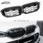 G20 Lci High Quality Carbon Fiber + ABS Honeycomb Front Kidney Grill Grille  For BMW 3 Series G20 Lci 2023-2024