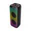 ZQS10208 super power 50W wireless 10-inch*2  deep bass OEM party speaker with colorful lights