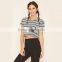 Wholesale women fashion tops cotton striped tops lady tops