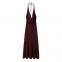 2025 Spring/Summer New European and American Style Women's Fashion Style Sexy Jacquard Hanging Neck Dress