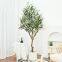Nordic style New Hot Sales New Design Artificial Plants Decorative Bonsai Real Touch 170cm 20.3 Branch Olive Artificial Tree