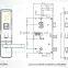 Smart digital touch screen digital exterior fingerprint door lock