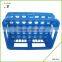 Heavy duty milk box plastic bottle crate