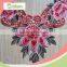 Multi-Color available fish net floral pattern 3D collar lace