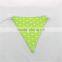 Professional Party Supplier Dotted Paper Flags for Baby shower