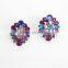 colorful stone stud earrings
