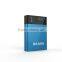 preminium battery dual usb alloy power bank with light