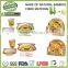 5pcs biodegradable and eco friendly bamboo dinner set eco kids dinner set