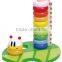 Top Bright EN 71 and ASTM new product caterpillar stacking abacus wooden materials toy colorful creative toy game