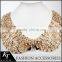 Bright Endearing Crystal beaded Peter Pan collars neckline lace