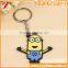 Custom promotional 2d/3d logo soft pvc key chain