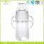 Soft Portable Food Grade Liquid Silicone Baby Feeding Bottles With Handle