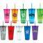 Promotional Double Wall Acrylic Tumbler With Straw Wholesale the best business gifts