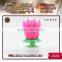 the most popular MUSIC birthday Lotus flower candle export in 2015