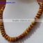 Yellow Calcite 116 cts 7 mm smooth beads 16 inch strand