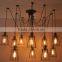 Vintage Chandelier Glass Chandelier, Edison Chandelier Ceiling Light