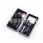 White dot pattern girls manicure makeup brush kit