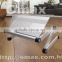 big protable laptop stand black and white slivery with mouse pad