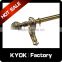 Foshan experienced curtain rod supplier, best sell antique bronze double and single curtain pipe, aluminum finials Muslim style
