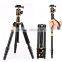 Q888 Aluminum portable tripod for digital dslr video film shooting camera tripod stand with panoramic ballhead tripod bag