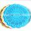 Retro Hollow Design Anti-heated Round PVC+silicone Tablewear Placemats