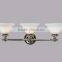 UL/CUL Listed Hotel 3 Square Shades Wall Light With Inner Glass Shade