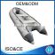 Aluminum floor pontoon boat 6-persons inflatable boat w/ completed boat accessories