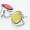 2014 new designed promotional crystal compact mirror with logo ,MD402