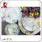 competitive elegance flower decal printed stoneware dinnerware sets dubai porcelain dinner set